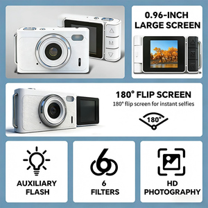フリップスクリーンキッズデジタルカメラ、自撮り写真動画用、OEMプライベートラベルメーカー - Product Image 3