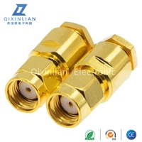 Conector Coaxial RF RP SMA Hembra, Tipo Ensamblable, Pin Interno Chapado en Oro