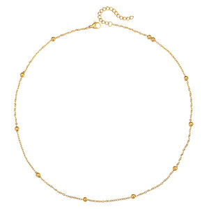 Collier en chaîne à perles en acier inoxydable, design géométrique simple, bijoux à porter au quotidien Q0023Q0025 - Product Image 5