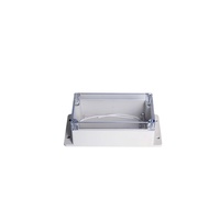 Boîte étanche transparente de type F 158x90x60 avec surveillance des oreilles, boîte de jonction étanche, boîte d'alimentation en plastique ABS, LiKE électrique
