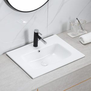 Lavabos pour les mains, meuble de salle de bain, double vasque, bord fin, céramique, vasque de meuble - Product Image 3
