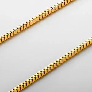 EManco 不锈钢锁骨链时尚新款男士不锈钢盒链项链防水代发货批发 - Product Image 4