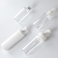 Flacon pulvérisateur vide en PET transparent de 150 ml avec pulvérisateur à fine brume pour alcool, tonique, mousse, liquide – Contenants de voyage rechargeables