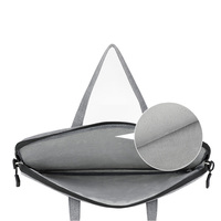 Housse d'ordinateur portable en polyester léger, écologique, imperméable, avec logo personnalisé, pour ordinateurs de 13, 14 et 15 pouces