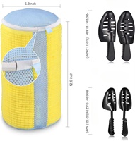 Sac à linge pliable pour baskets avec logo personnalisé, anti-déformation, durable, sacs de protection pour le lavage en machine des chaussures