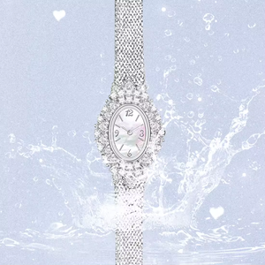 Relojes de Cuarzo para Mujer, Estilo Vintage 2025, con Esfera de Nácar Dorada y Plateada, Relojes Lujosos de Alta Calidad, Brillantes y Resistentes al Agua - Product Image 4