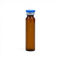Flacons cylindriques ambrés de 10 ml en verre de qualité médicale pour sirops, boissons et liquides oraux photosensibles
