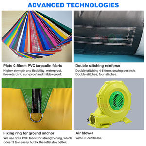 Sayok บ้านเป่าลมรูปรถเด้งดึ๋งสำหรับเด็กสีชมพูขนาดใหญ่ - Product Image 6