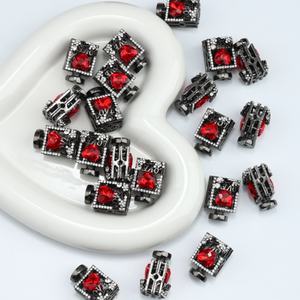 Venta al por mayor de alta calidad de la industria pesada botella de Perfume cuentas de lujo DIY pulsera pluma llavero bolsa colgante cuentas sueltas - Product Image 1