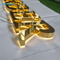 Signalétique intérieure pour hôtel, bureau, panneau LED personnalisé, logo d'entreprise pour réception, lettres 3D éclairées, enseigne rétroéclairée pour entreprise