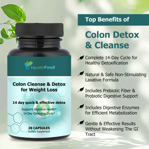 Cápsulas de Limpieza de Colon para Adultos, Venta al por Mayor de Fábrica, Detox para Pérdida de Peso con Mezcla Probiótica, Estimula el Metabolismo, Limpieza de 14 Días - Product Image 4