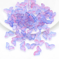 Zhubi Magic Couleurs Papillon Perles De Verre 8X15MM Coloré Cristal Pendentif Papillon Perles Pour DIY À La Main Boucles D'oreilles Artisanat