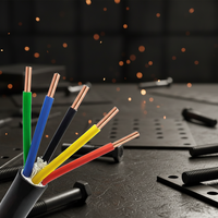 Câble industriel en cuivre 450/750V, isolation PVC OFC, ignifuge, pour équipement électrique, utilisation souterraine