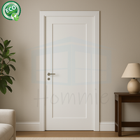 Portes intérieures modernes en bois massif, moulurées, apprêtées, finies à la main, style Shaker, pour villas et chambres d'hôtel