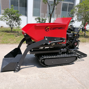 Nuovo Mini Dumper per carriola da 2023 500kg con Briggs stratton Mini Dumper da cantiere Mini trasportatore cingolato con <span class=keywords><strong>tippi</strong></span> idraulico - Product Image 1