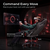 Chaise de jeu personnalisée pivotante à 360 degrés, robuste, OEM ODM, moderne, inclinable, de style course, pour bureau, PC, jeux vidéo, pour la maison