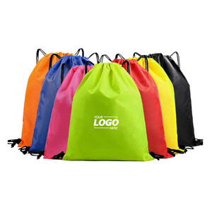 Custom Bulk Drawstring Backpacks, Promotional Nylon Gym String Bags