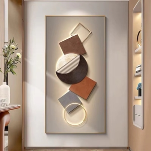 Peinture murale personnalisée en porcelaine cristalline, style Mid-Century Modern, motif nature morte dorée, finition filigrane noir et or, <span class=keywords><strong>cadre</strong></span> pour la maison - Product Image 4