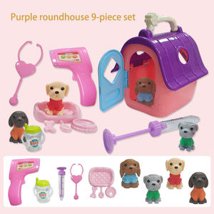 Jouets de jeu de rôle en gros d'usine : Série de jouets pour animaux de compagnie mignons, maisonnette en plastique miniature pour animaux, ensemble de jeu pour enfants - Product Image 5