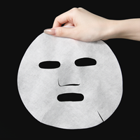 Masque jetable pour soins de la peau en tissu Tencel Lyocell 50 g/m² avec ouvertures faciales pour la production de masques à l'essence