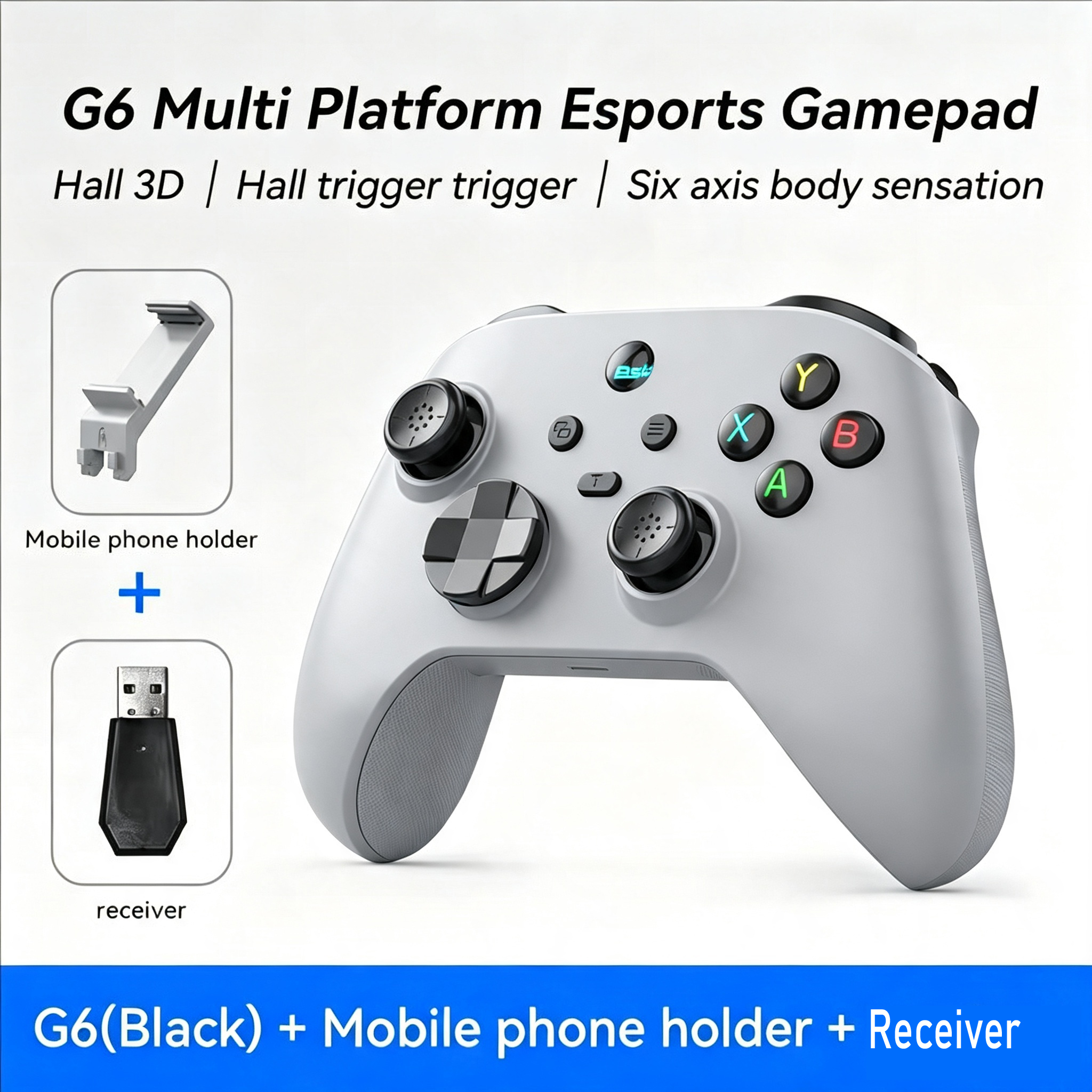 Gray-(Receiver+mobile phone holder)