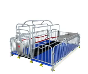 Lợn thiết bị nông nghiệp tùy chỉnh thiết kế lợn farrowing lồng Crate 10 thép bền Ống gà trang trại của Đức cá trang trại xe tăng