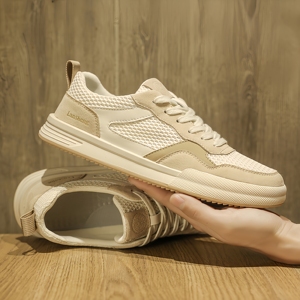 Chaussures de marche pour hommes, respirantes, à semelle épaisse, rehaussantes, décontractées, pour le quotidien et le sport, style couple, tendance et polyvalentes - Product Image 5