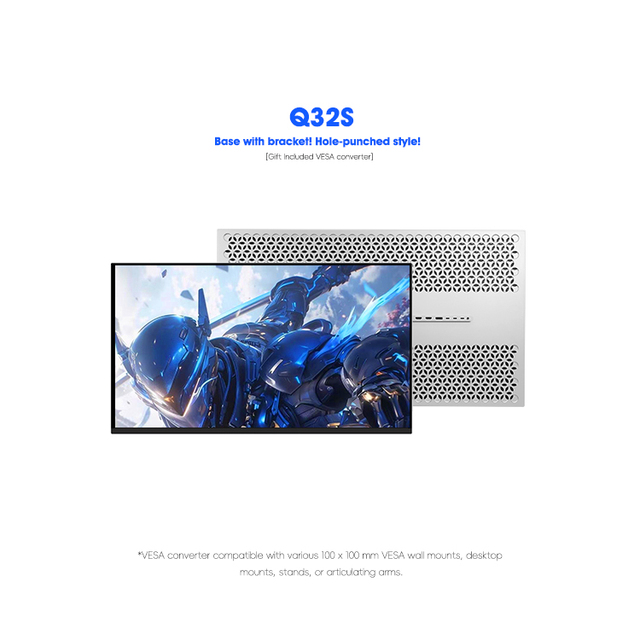 Kuycon Q32S E-Sports Gaming Monitor Computer Office with 240Hz QD-OLED Quantum Dot Self-Luminous Display Monitor Without Bracket