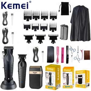 <span class=keywords><strong>Kemei</strong></span> <span class=keywords><strong>KM</strong></span>-<span class=keywords><strong>2296</strong></span>/<span class=keywords><strong>KM</strong></span>-2299/<span class=keywords><strong>KM</strong></span>-2024, Peigne anti-cheveux, Tablier, Ensemble de tondeuses à cheveux - Product Image 1