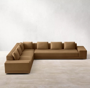 Italy Design Interior Solid Hard <strong>Wood</strong> <strong>Frame</strong> L Shape Left Right Arm Home Furniture Modern Living Room <strong>Sofas</strong> - Product Image 4