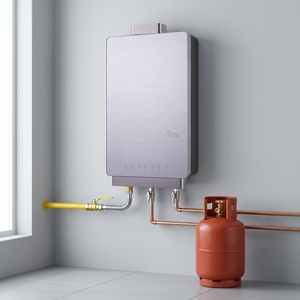 Scaldabagno Istantaneo a Gas ed Elettrico 2025 di Tendenza con Scambiatore di Calore in Rame, Alta Efficienza Energetica, per Uso Domestico e Auto - Product Image 1