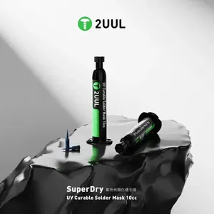 2UUL SC55 SuperDry UV curable 10CC PCB BGA placa <span class=keywords><strong>de</strong></span> circuito <span class=keywords><strong>soldadura</strong></span> aceite <span class=keywords><strong>estaño</strong></span> líquido <span class=keywords><strong>soldadura</strong></span> máscara pasta fundente crema PCB BGA circuito - Product Image 3