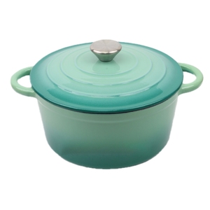 Marmite à soupe ronde profonde portable four hollandais français antiadhésif Grande marmite à ragoût <span class=keywords><strong>casserole</strong></span> en fonte émaillée - Product Image 4