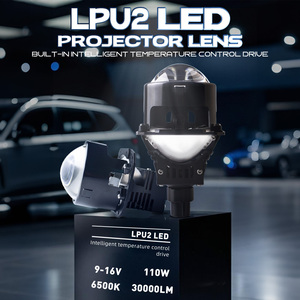 Xenplus Nhà Máy Bán Buôn Xe Sương Mù Ánh Sáng Sửa Đổi Phụ Kiện Lpu2 110W 3 Inch Bi <span class=keywords><strong>LED</strong></span> Chiếu Len Cao Thấp Chùm Spotlight Cho Xe - Product Image 2