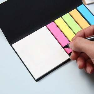 Juego de Notas Adhesivas Reutilizables Personalizadas, Blocs de Notas de Papel Kraft con Pestañas de Colores, Blocs de Notas Desprendibles para Oficina, Escuela, Regalos Promocionales - Product Image 3