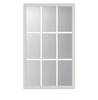 Grilles creuses modernes entre vitres, kit de 9 panneaux de verre et de cadre (demi-vitre) pour la décoration de chambre