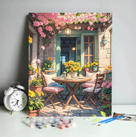 Peinture à l'huile numérique de style moderne, peinture par numéros DIY, paysages, peinture décorative, vente en gros d'usine