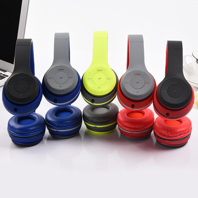 Fashion Over Ear Wireless Bluetooth Headset Earphones Comfort Wearing Hands Free Call Support TF Card Play