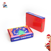 Boîtes d'emballage cadeau de Noël écologiques haut de gamme personnalisées, papier kraft, impression offset, logo, design réutilisable pour les cadeaux de fêtes