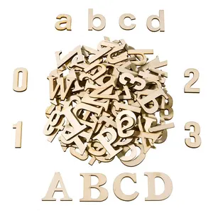 Matrimonio e compleanno alfabeto in legno lettere e numeri decorazioni per la casa artigianato