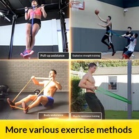 Bande de Résistance Légère en TPE pour Entraînement de la Poitrine, Tracteur Élastique pour Tractions, Assistance Yoga, Bande d'Exercice pour Squats et Étirements – Marque JIAHONG