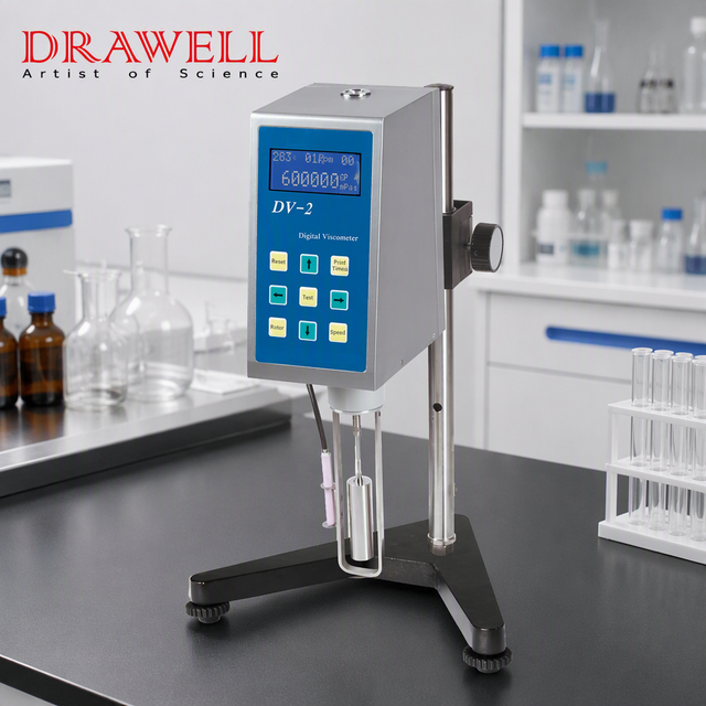 Drawell RVDV-2, RVDV-1 Digital Viscometer Laboratory Viscosity Meter Portable Viscometer