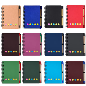 Bloc-notes <span class=keywords><strong>personnalisé</strong></span> avec logo, notes adhésives en papier kraft, bloc-notes en papier kraft avec stylo, mini bloc-notes - Product Image 2