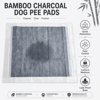 Tapis d'apprentissage pour chiens en charbon de bambou PE jetables, anti-odeur, écologiques, imperméables et anti-fuites, pour l'intérieur, directement de l'usine