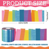 Autocollants adhésifs colorés à motifs imitation tissu pour loisirs créatifs de maternelle, décoration de tableau d'affichage et de tableau noir pour enfants