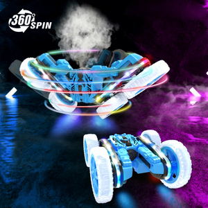 Voiture télécommandée 360 voiture télécommandée rotative avec lumière et pulvérisation entraînement 2.4Ghz jouets <span class=keywords><strong>de</strong></span> contrôle pour enfants jouets d'intérieur et d'extérieur - Product Image 5