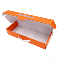 Boîte cadeau portable pour accessoires électroniques, emballage en carton ondulé personnalisé avec boîte couleur, carton pliable audio, modèle imprimé offset