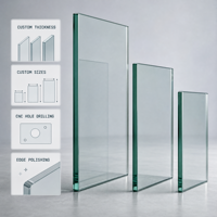 Verre trempé pour façade architecturale, fabricant de verre de sécurité renforcé sur mesure d'épaisseur 6-12 mm pour projets