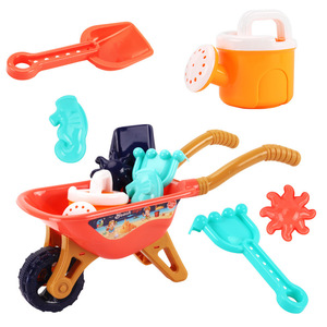 Nouvel ensemble de 6 pièces pour enfants : chariot de plage, pelle et jouets de piscine en plastique durable pour jeux aquatiques en extérieur - Product Image 5