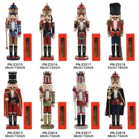 Nouvelle figurine de soldat casse-noisette en bois peinte, style européen traditionnel, ornement créatif pour la maison, marque WH Chine